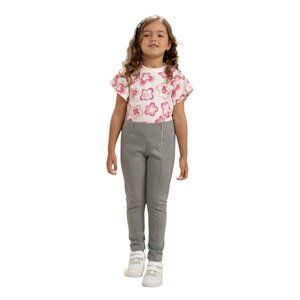 (C-92) Papisson Girls leggins size 10 grey color